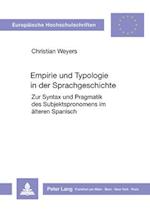 Empirie Und Typologie in Der Sprachgeschichte