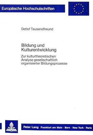 Bildung Und Kulturentwicklung