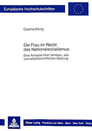 Die Frau Im Recht Des Nationalsozialismus