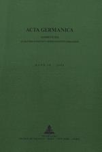ACTA Germanica. Bd. 18, 1985