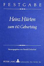 Festgabe Heinz Huerten Zum 60. Geburtstag