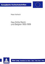 Das Dritte Reich Und Belgien 1933-1939