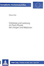 Interesse Und Leistung Im Fach Physik Bei Jungen Und Maedchen