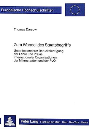 Zum Wandel Des Staatsbegriffs