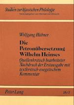 Die Petronuebersetzung Wilhelm Heinses