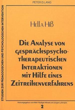 Die Analyse Von Gespraechspsychotherapeutischen Interaktionen Mit Hilfe Eines Zeitreihenverfahrens