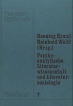 Psychoanalytische Literaturwissenschaft Und Literatursoziologie