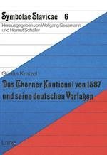 Das Thorner Kantional Von 1587 Und Seine Deutschen Vorlagen