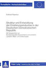 Struktur Und Entwicklung Der Ernaehrungsindustrie in Der Deutschen Demokratischen Republik