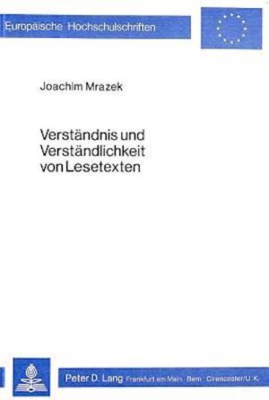 Verstaendnis Und Verstaendlichkeit Von Lesetexten