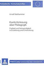 Kants Vorlesung Ueber Paedagogik