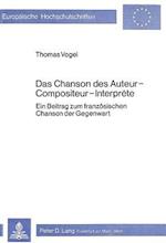 Das Chancon Des Auteur-Compositeur-Interprete