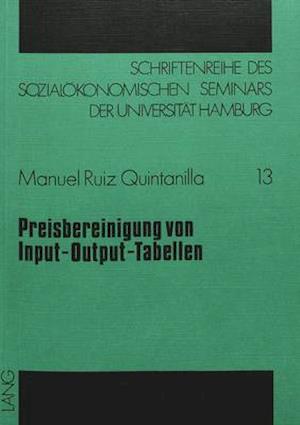 Preisbereinigung Von Input-Output-Tabellen