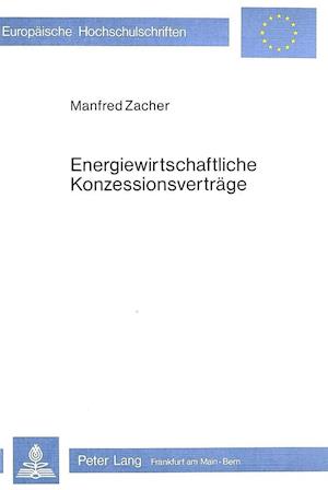 Energiewirtschaftliche Konzessionsvertraege