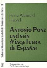 Antonio Ponz Und Sein -Viage Fuera de Espana-