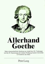 Allerhand Goethe