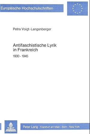 Antifaschistische Lyrik in Frankreich