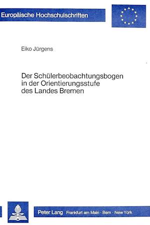 Der Schuelerbeobachtungsbogen in Der Orientierungsstufe Des Landes Bremen