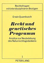 Recht Und Genetisches Programm