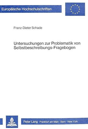 Untersuchungen Zur Problematik Von Selbstbeschreibungs-Frageboden