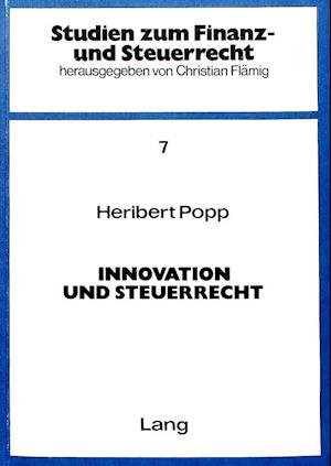 Innovation Und Steuerrecht