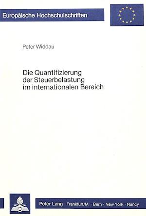 Die Quantifizierung Der Steuerbelastung Im Internationalen Bereich