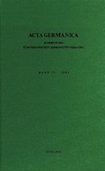 ACTA Germanica. Bd. 17, 1984