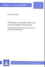 America, More Often Than Not, Is Only a Place in the Mind