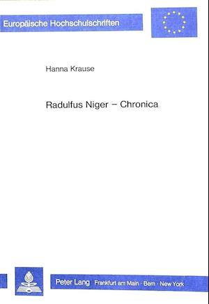 Radulfus Niger - Chronica