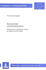 Sinnlichkeit Und Konstruktion