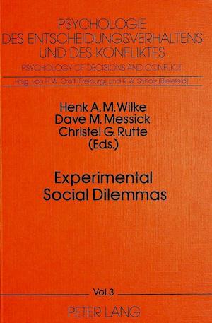 Experimental Social Dilemmas