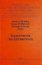 Experimental Social Dilemmas