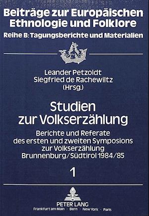 Studien Zur Volkserzaehlung