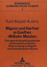 Mignon Und Harfner in Goethes -Wilhelm Meister-