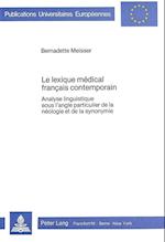 Le Lexique Medical Francais Contemporain