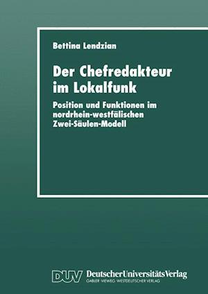 Der Chefredakteur Im Lokalfunk