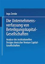 Die Unternehmensverfassung Von Beteiligungskapital-Gesellschaften