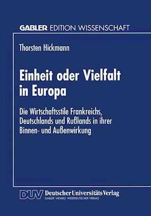 Einheit Oder Vielfalt in Europa