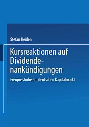 Kursreaktionen Auf Dividendenankündigungen