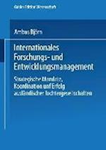 Internationales Forschungs- und Entwicklungsmanagement