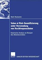 Value at Risk-Quantifizierung Unter Verwendung Von Hochfrequenzdaten