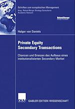 Private Equity Secondary Transactions