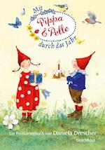 Postkartenbuch 'Mit Pippa und Pelle durch das Jahr'