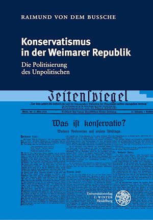 Konservatismus in der Weimarer Republik