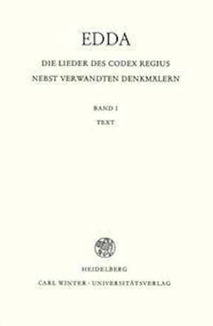 Edda. Die Lieder des Codex regius nebst verwandten Denkmälern 01. Text