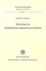 Die Syntax Des Althethitischen Substantivischen Genitivs