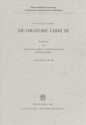 Cicero, de Oratore Libri III, Bd. 3