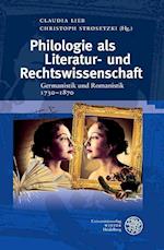 Philologie ALS Literatur- Und Rechtswissenschaft