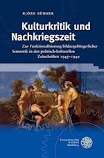 Kulturkritik Und Nachkriegszeit