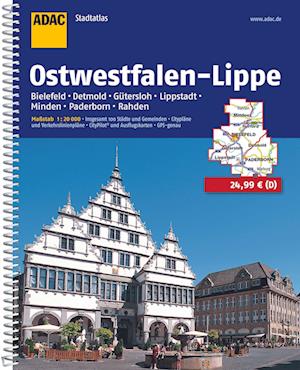 ADAC Stadtatlas Ostwestfalen-Lippe 1:20 000 mit Bielefeld, Detmold, Gütersloh